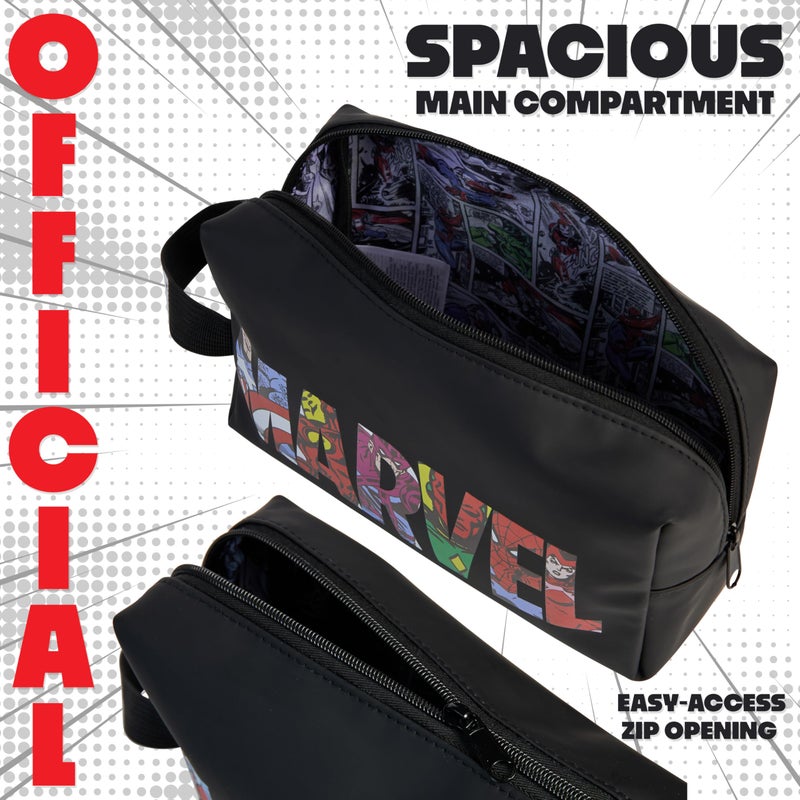 Marvel Mens Toiletry Bags - Travel Toiletries Bag Hanging Wash Bag For Men And Teenagers Holiday Gym - Gifts For Him - Image 4