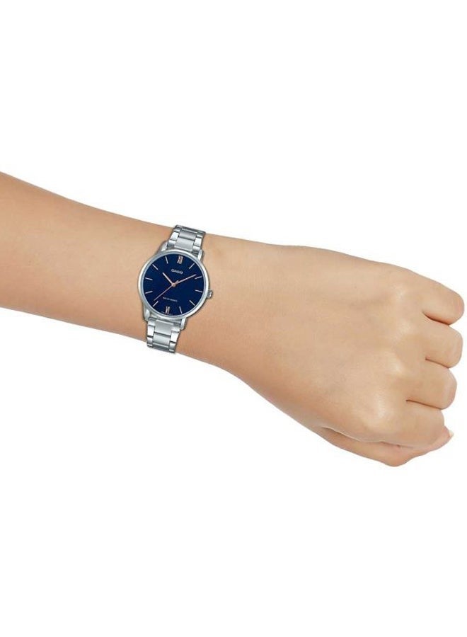 كاسيو ساعة كاسيو للسيدات LTP-VT01D-2BUDF ستانلس ستيل دائرية، أنالوج، 34 ملم، فضي - Image 3