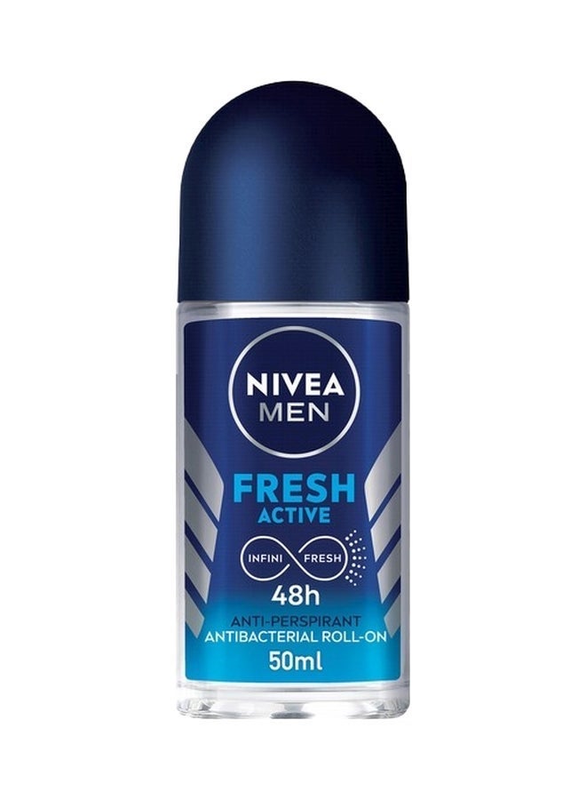 Nivea مزيل عرق رول أون نشط للرجال، 50 مل