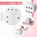 Zomiboo 2 Pcs 23 Large Foam Dice for Classroom Jumbo 6 Sided Giant Dice Casino Party Decoration Squeeze Anxiety Stress Relieve Toy Gifts for Valentines Day Adults Kids Board Game Red White - Image 4