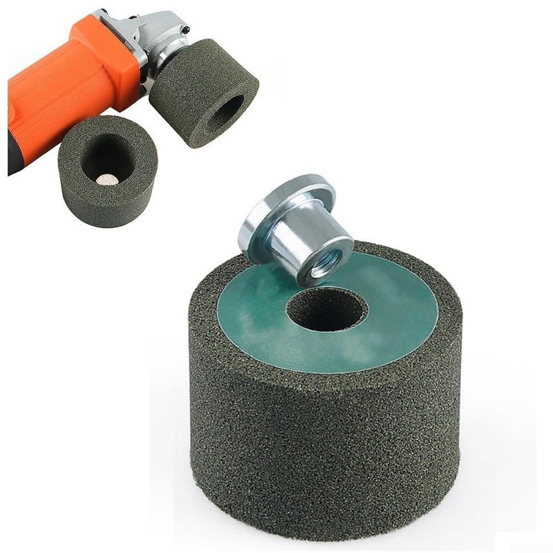Rotary Emery Polishing Grinding Wheel 60 Grit With Nut For Angle Grinder Stone Abrasive Tool - Image 4