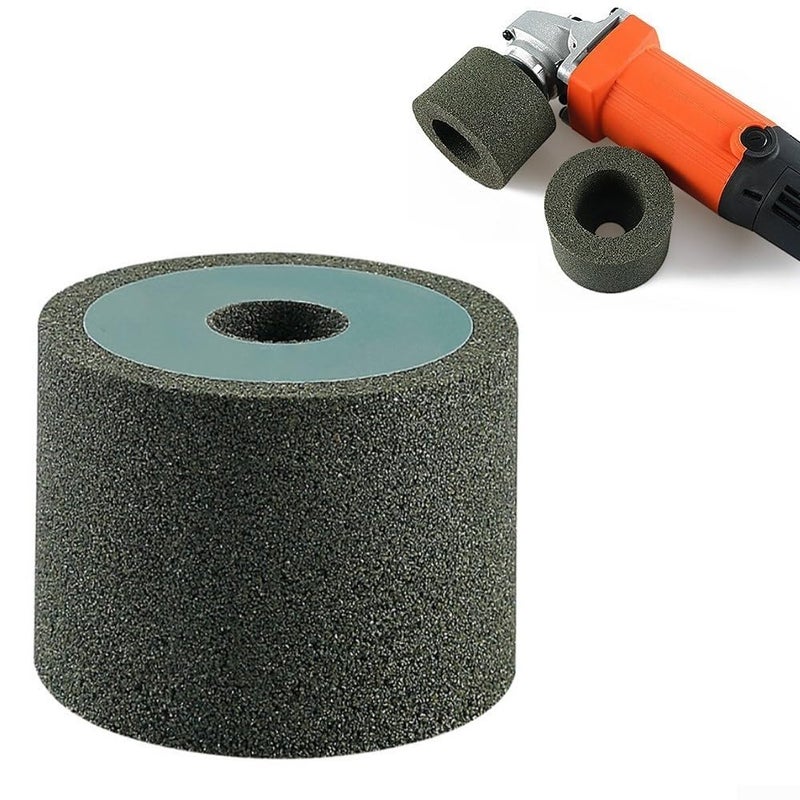 Rotary Emery Polishing Grinding Wheel 60 Grit With Nut For Angle Grinder Stone Abrasive Tool - Image 2