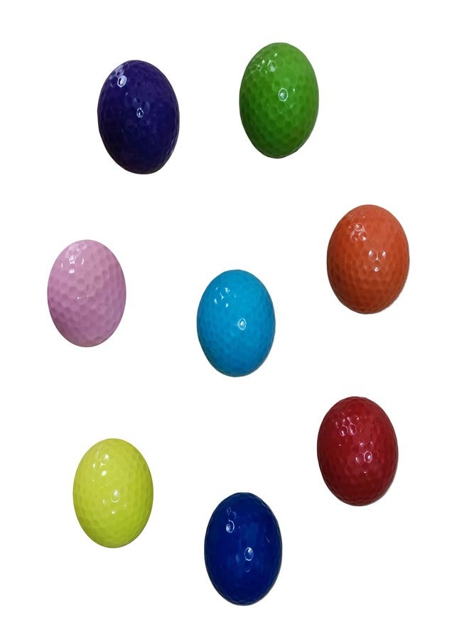 Xwejek Colored Golf Balls 8pcs Practice Mini Balls for Golf,Novelty Bright Miniature Ball Fun Set for All Golfer Indoor&Outdoor Putting - Image 3