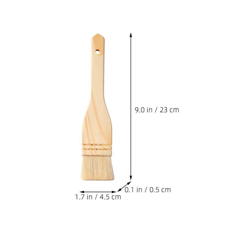 Wool Basting Brush for BBQ Grill and Baking Soft Bristles for Oil and Marinade Kitchen Tool - Image 3