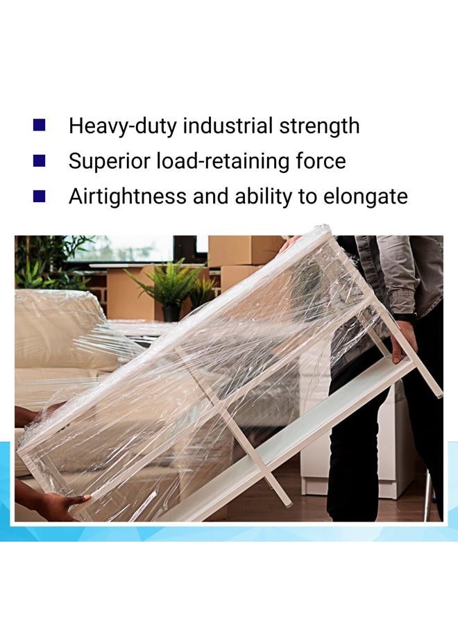 IDL Packaging 3" x 1000' Stretch Wrap Mini Roll of 80 Gauge (Pack of 10 Replenishment Rolls) – Extra Sticky Clear Plastic Wrap Film – Great Tear-Resistant Plastic Wrap for Moving and Office Needs - Image 5