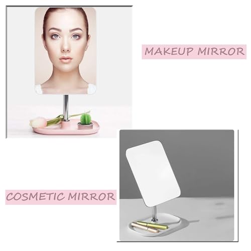 SIBY Tabletop Shaving Mirror With Small Disk Stand For Women | Portable Vanity Mirror For Makeup | Cosmetic Desktop Standing Mirror For Travel, Room Décor, Beauty Gifts(1Pc, Multi) - Image 4
