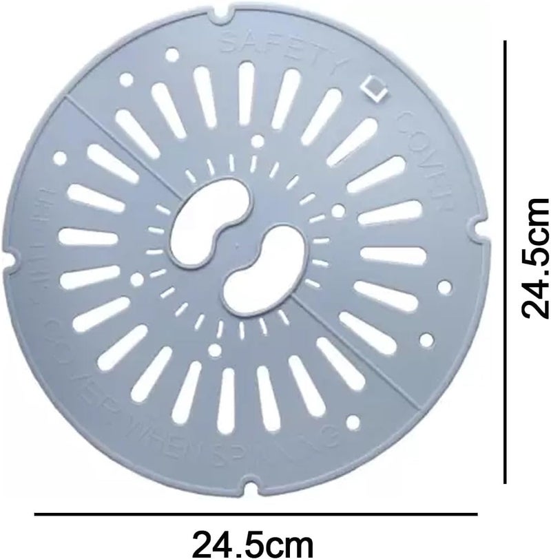 ERZA Washing Machine Dryer Spin Cap/Safety Cover/Lid, Universal Fit For Semi Automatic Washing Machine Replacement Compatible For LG Samsung Whirlpool, Size Diameter 24 cm/9.4 inch - Image 2