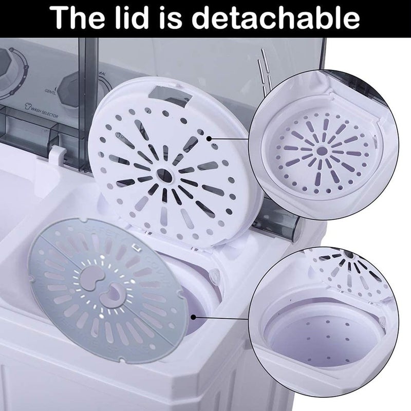 ERZA Washing Machine Dryer Spin Cap/Safety Cover/Lid, Universal Fit For Semi Automatic Washing Machine Replacement Compatible For LG Samsung Whirlpool, Size Diameter 24 cm/9.4 inch - Image 4