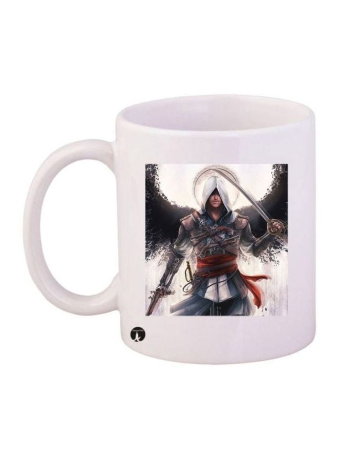 RYN Assassin's Creed Video Game Printed Coffee Mug White/Red/Black