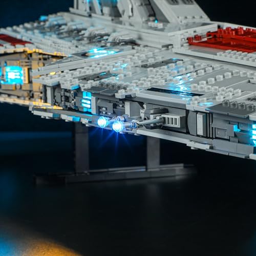 BRIKSMAX Led Lighting Kit for LEGO-75367 Venator-Class Republic Attack Cruiser - Compatible with Lego Star Wars Building Set- Not Include Lego Set - Image 5
