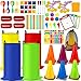 KUBUSFLY Potato Sack Race Bags 116 Pcs Outdoor Carnival Games for Kids Lawn Field Day Games Set with Bean Bags Ring Toss Cones Bingo Cards Carnival Yard for Family Adults Kids Birthday Party - Image 3