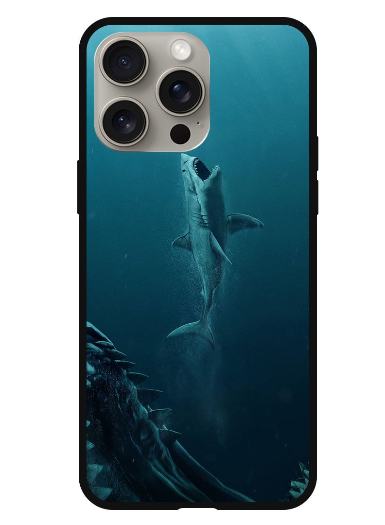 Theodor Protective Case Anti Scratch Shock Proof Bumper Cover For iPhone 15 Pro Max shark & men - Image 1