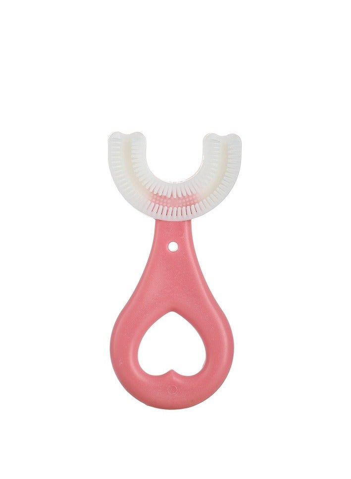 Baby U-Shaped Soft Silicone Toothbrush 360° Oral Teeth Cleaning For Age 2-6 Years  - Image 1
