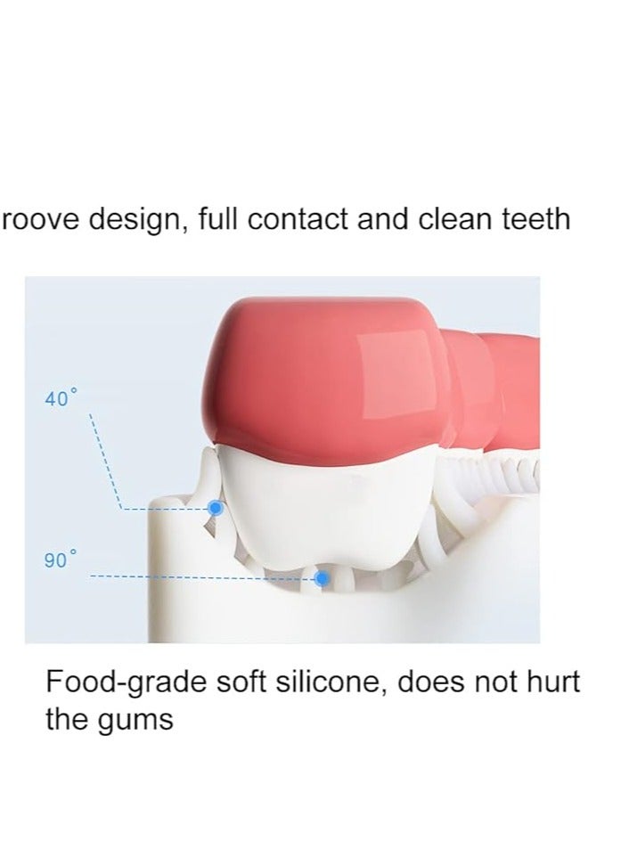 Baby U-Shaped Soft Silicone Toothbrush 360° Oral Teeth Cleaning For Age 2-6 Years  - Image 3
