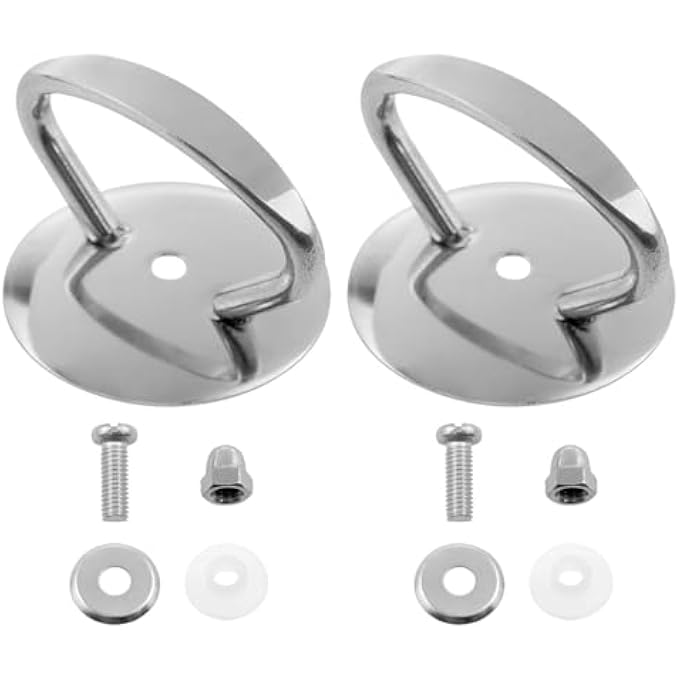 كاست ويف عبوة من 2 مقبض بديل لغطاء وعاء عالمي من الفولاذ المقاوم للصدأ مع براغي وغسالات سيليكون، ملحق متين لأواني الطهي سهل التركيب - Image 1