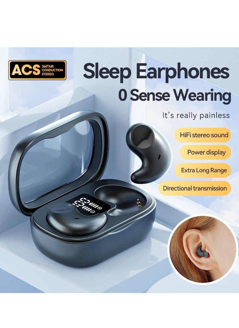 Generic - Sleep Bluetooth Earphones – Specially Designed for Side Sleeping, High-Quality TWS In-Ear Mini Earbuds. Air Conduction Wireless Bluetooth Headphones with Open-Ear Design for Comfortable, Pain-Free Long Wear During Sleep. 2025 New Invisible and Compact Model for Men and Women. - Image 1