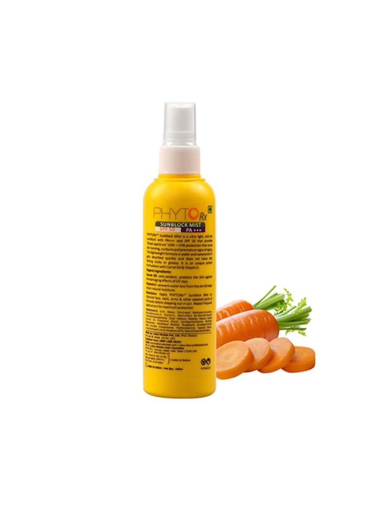 Lotus Professional Lotus Professional PhytoRx Anti - Tan Sunscreen Sunblock Mist | SPF 50 | With Preservative Free Vitamin E | 100ml  - Image 2