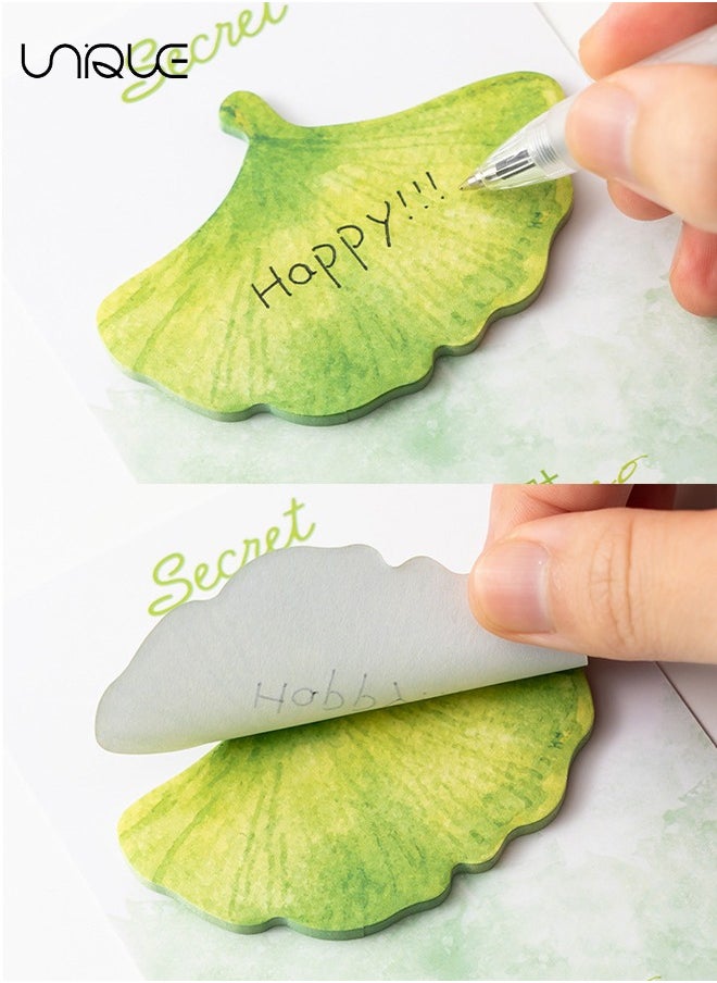 Unique 4 Pack Post-it Notes - 120 Pcs Leaf Shape Post-it Notes - Self-adhesive Notepad - Suitable for Homeschool, Office Supplies, Party Gifts  - Image 3
