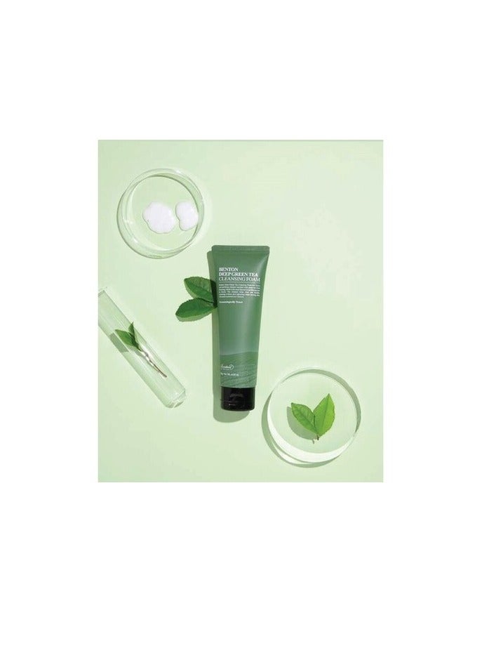 Benton Deep Green Tea Cleansing Foam 120g - Image 4