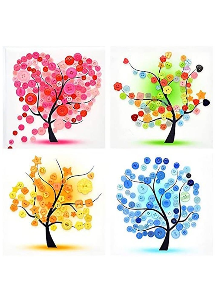 1000 Pcs Turquoise Buttons for Crafts in Bulk Assorted Turquoise Craft Buttons Mixed Teal Button for Crafting Teal Craft Buttons - Image 5