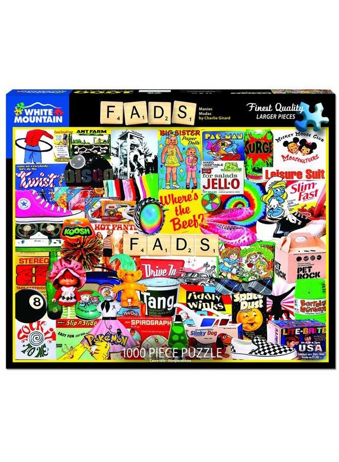 WHITE MOUNTAIN Puzzles Fads - 1000 Piece Jigsaw Puzzle - Image 2