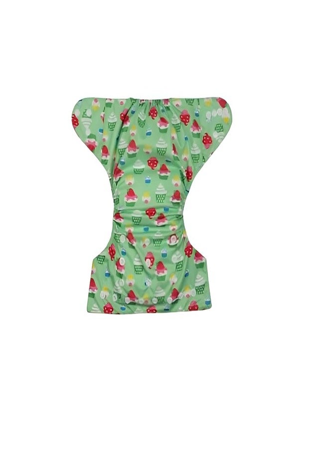 Laee cute "Eco-Friendly Baby Cloth Diapers with Absorbent Inserts - Soft, Washable & Adjustable (pink+green+skyblue) - Image 3