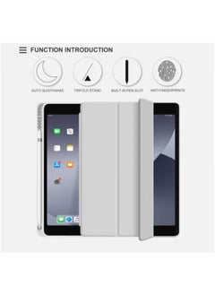 LCYLJGY case cover for Apple iPad 10.2 Inch 2021/2020/2019 (9th/8th/7th) Model with Pencil Holder,Slim Tablet Cover with Soft TPU Back,Auto Wake/Sleep for iPad 10.2 inch  - Image 3
