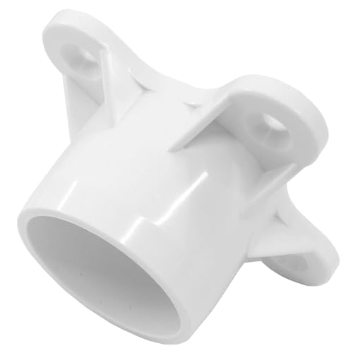 BokWin 1 Inch PVC Flange 12 Packs, Table Leg Cap Fittings Furniture Screw Tab Caps for DIY Rod Holder Projects, Building Storage Shelves, and Support Feet - Image 3