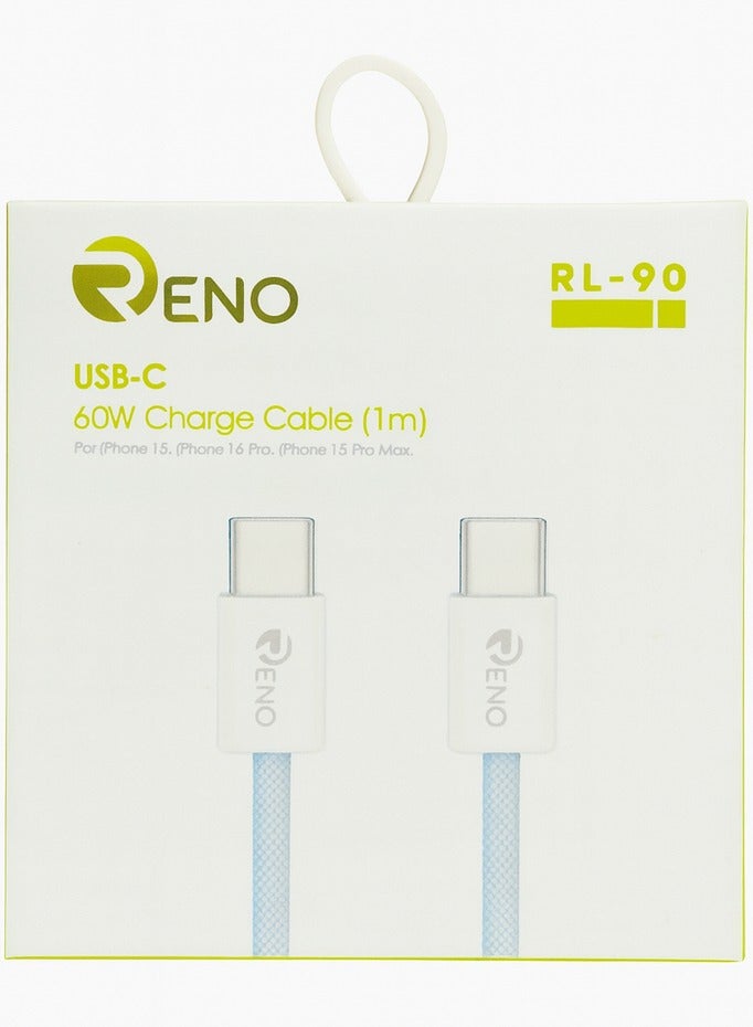Reno USB-C 60W Charge Cable (1m) - Image 2