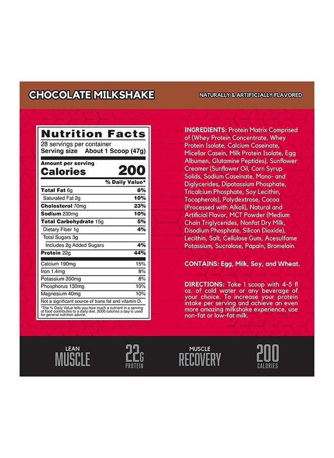 BSN - Syntha-6 Ultra Premium Protein Matrix, Whey Protein Powder, Micellar Casein, Milk Protein Isolate Powder - Chocolate Milkshake, 2.91 lbs, 28 Servings (1.32 KG) - Image 1