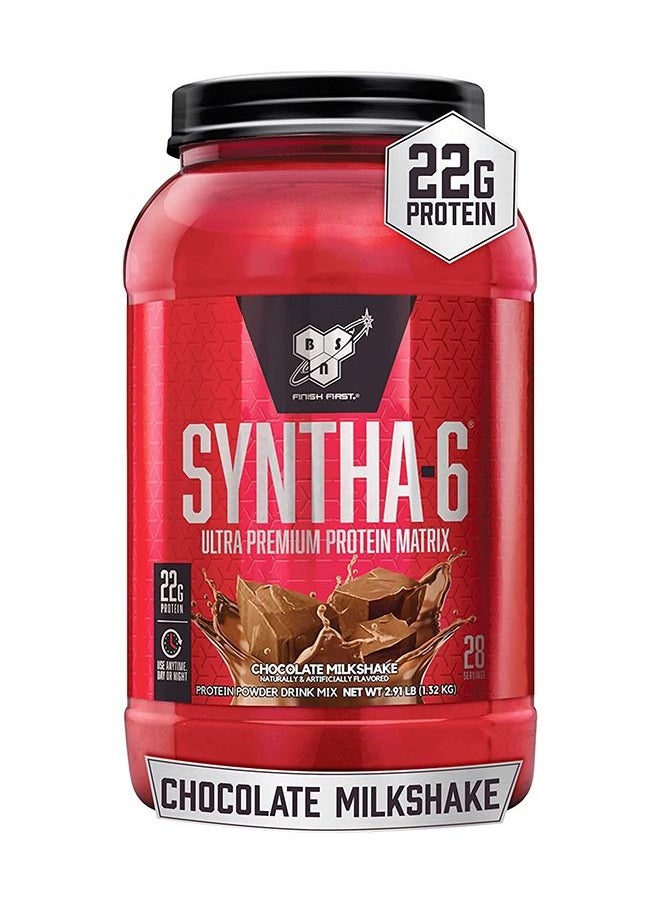 BSN - Syntha-6 Ultra Premium Protein Matrix, Whey Protein Powder, Micellar Casein, Milk Protein Isolate Powder - Chocolate Milkshake, 2.91 lbs, 28 Servings (1.32 KG) - Image 1