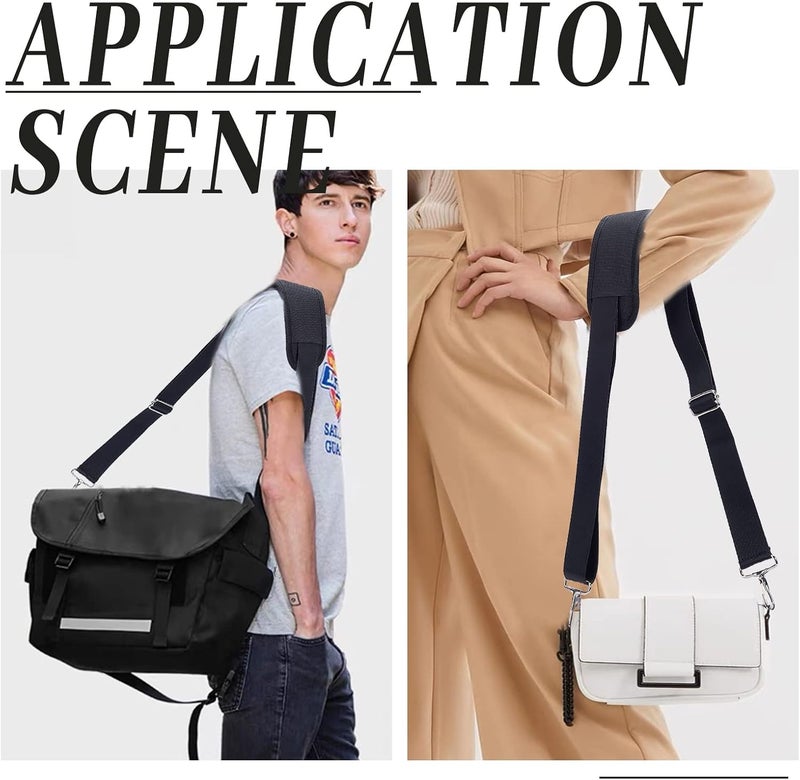 comfrt Shoulder Bag Strap with Pad, 33.4 Inch Adjustable Thick Universal Replacement Strap Laptop Crossbody Strap Padded Purse Strap for ger Bag Luggage Duffel Briefcase - Image 3