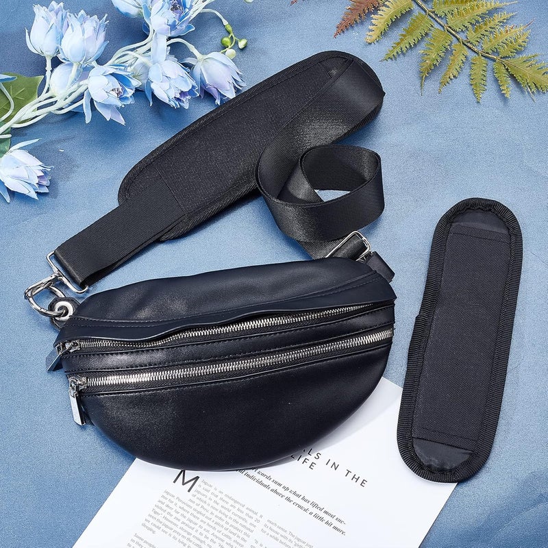 comfrt Shoulder Bag Strap with Pad, 33.4 Inch Adjustable Thick Universal Replacement Strap Laptop Crossbody Strap Padded Purse Strap for ger Bag Luggage Duffel Briefcase - Image 2