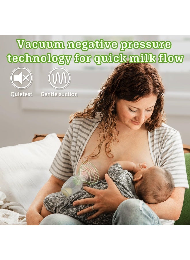 Haakaa 100ml Manual Breast Pump and 75ml Wearable Ladybug Breast Milk Collector Combo for Breastfeeding - Image 3