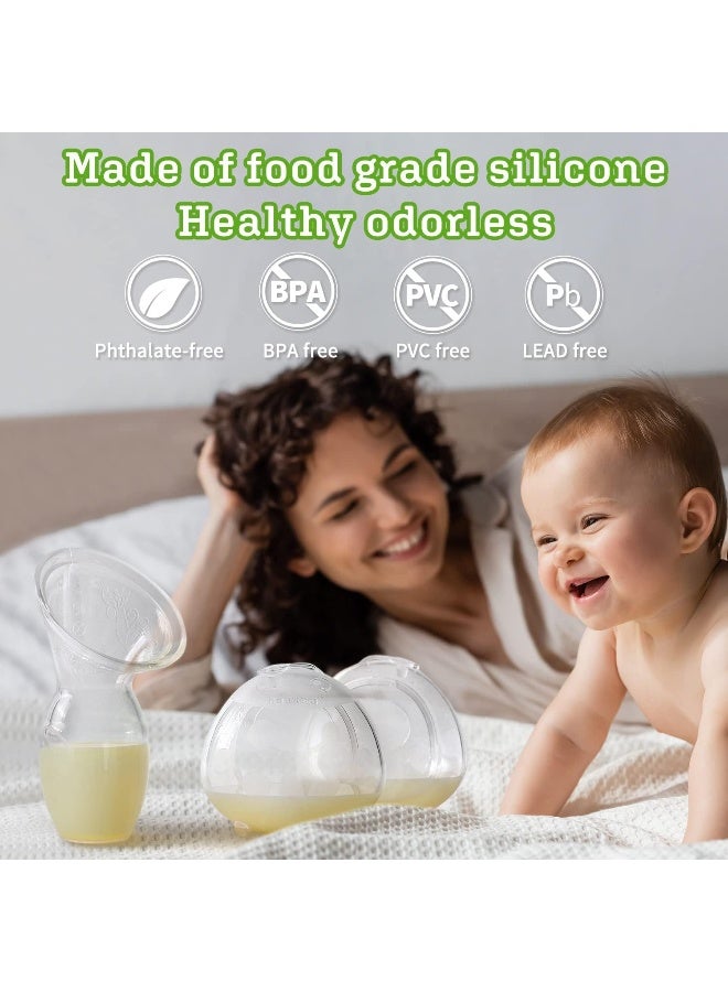 Haakaa 100ml Manual Breast Pump and 75ml Wearable Ladybug Breast Milk Collector Combo for Breastfeeding - Image 2