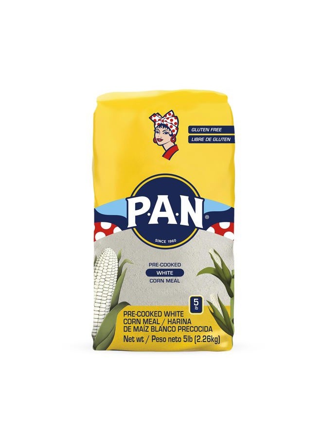 P.A.N. Harina Blanca - Pre-cooked White Corn Meal 5 POUND PACK by PAN - Image 1