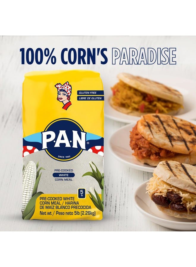 P.A.N. Harina Blanca - Pre-cooked White Corn Meal 5 POUND PACK by PAN - Image 5