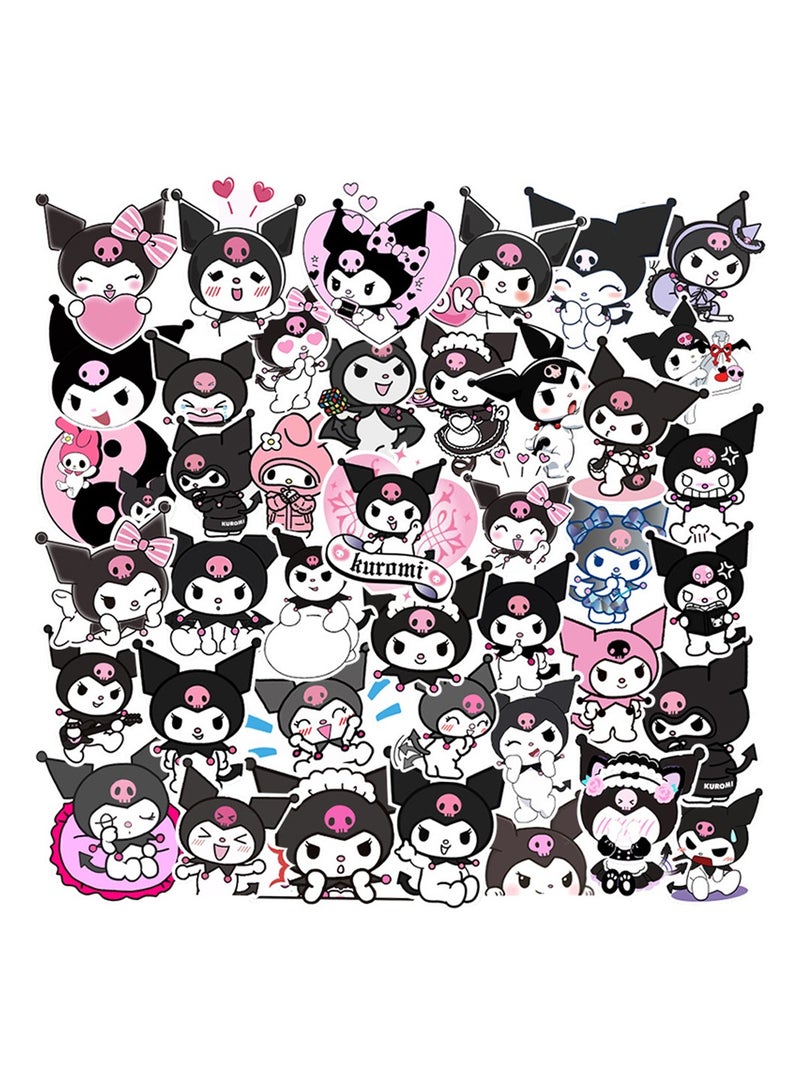 50-Piece Stickers Waterproof Cartoon Graffiti Stickers for Kids - Image 1