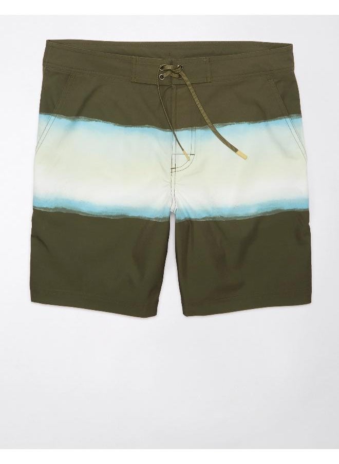 American Eagle Printed Ombre Flex 8" Classic Board Drawstring Shorts  - Image 3