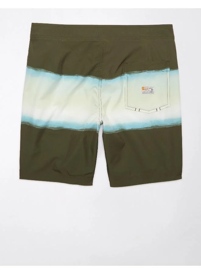 American Eagle Printed Ombre Flex 8" Classic Board Drawstring Shorts