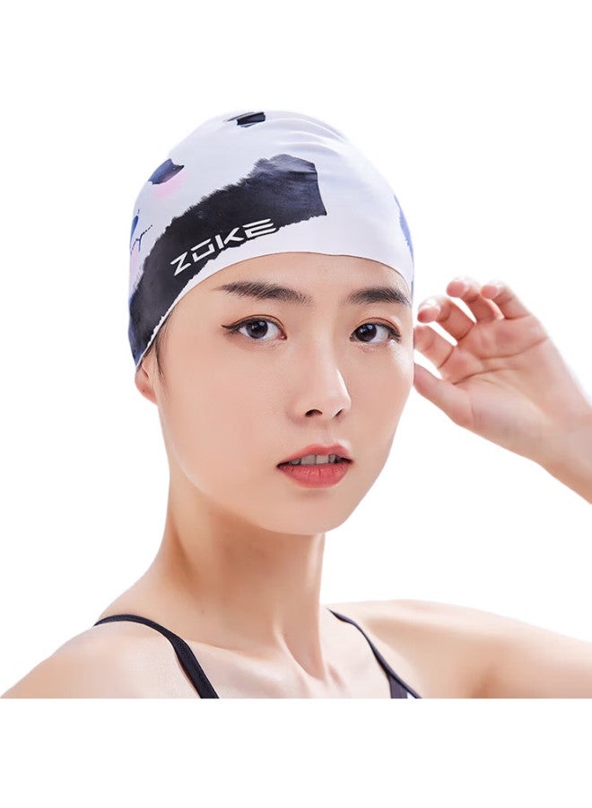 ZOKE Adult Silicone Swim Cap, Waterproof Ear Protection, Champion Style, Comfortable Fit, Swimming Cap 622603214-2 - Image 1