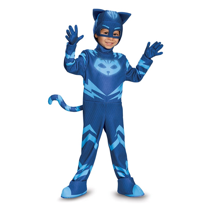 Disguise Catboy Deluxe Toddler PJ Masks Costume, Medium/3T-4T - Image 1