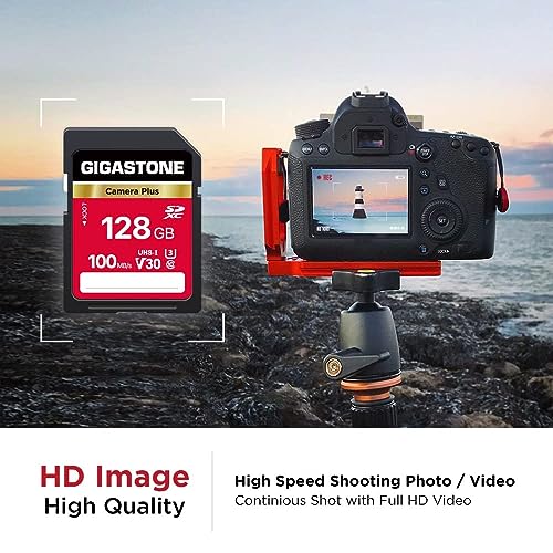 GIGASTONE 128GB SD Card 2-Pack, Camera Plus, UHS-I U3 Class 10 SDXC Memory Card Full HD Video for Canon Digital Camera, Full-Sized SD Card, with 2 mini case - Image 4