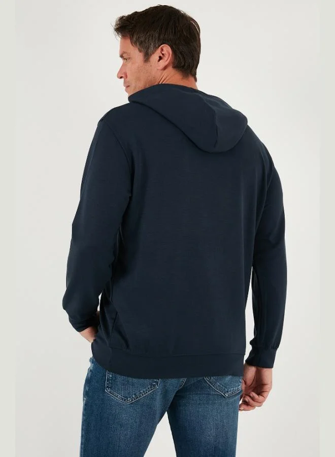 Buratti  Buratti Relaxed Fit Hooded Soft Texture Sweat Men's SWEAT 5901063 for Men | Best Price UAE