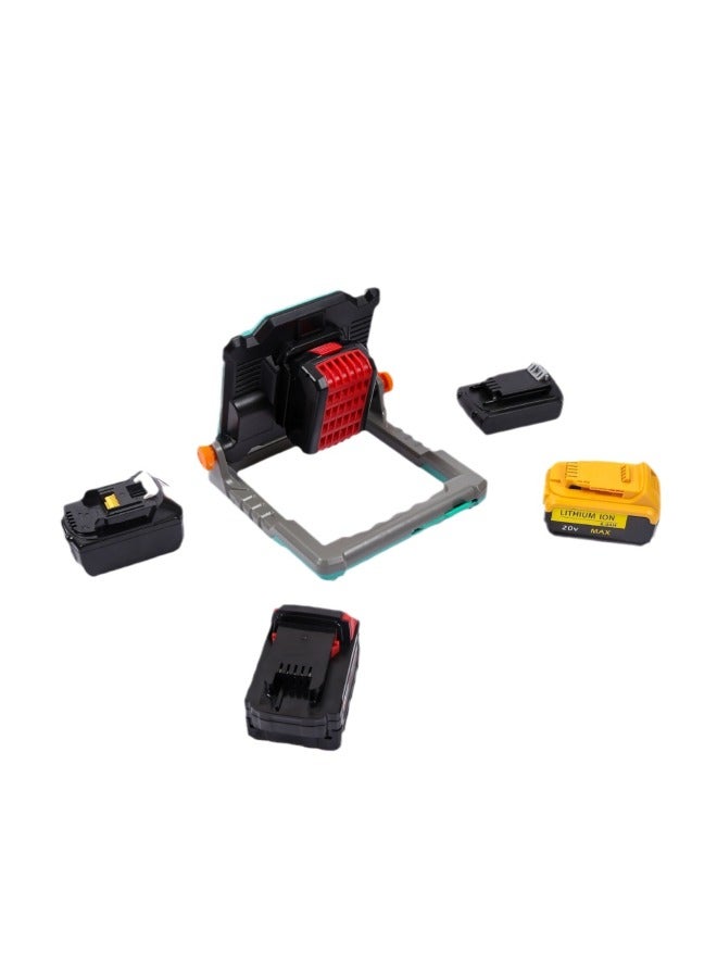 Cordless Outdoor Floodlight Is Suitable For 18V Lithium Battery Of Makita Dewei Bosch Mivoki Baudobek Stanley-Power:Craftsman Horizontal Push Interface  - Image 5