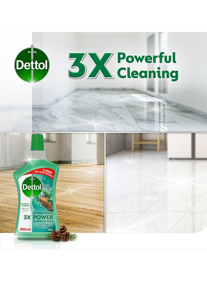 Dettol Pine Antibacterial Power Floor Cleaner Green 900ml - Image 3