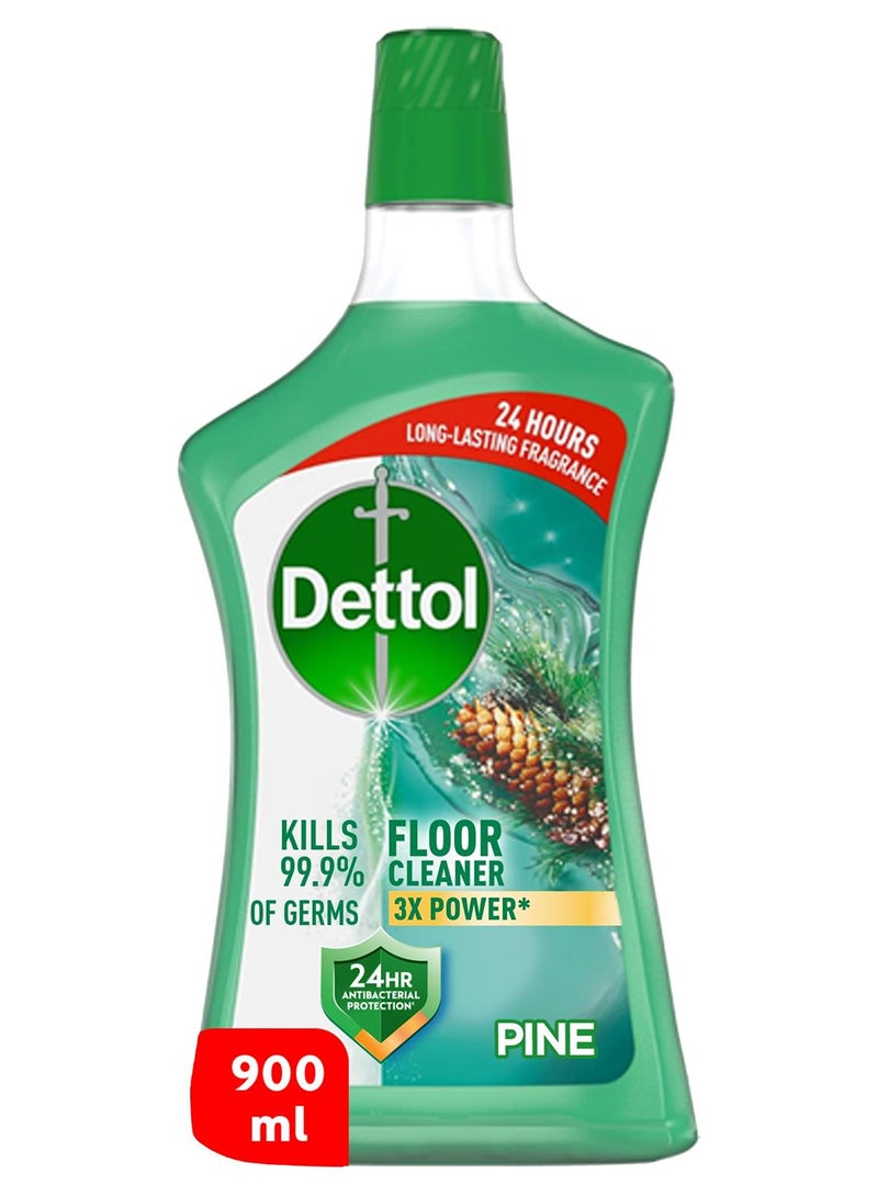 Dettol Pine Antibacterial Power Floor Cleaner Green 900ml - Image 1