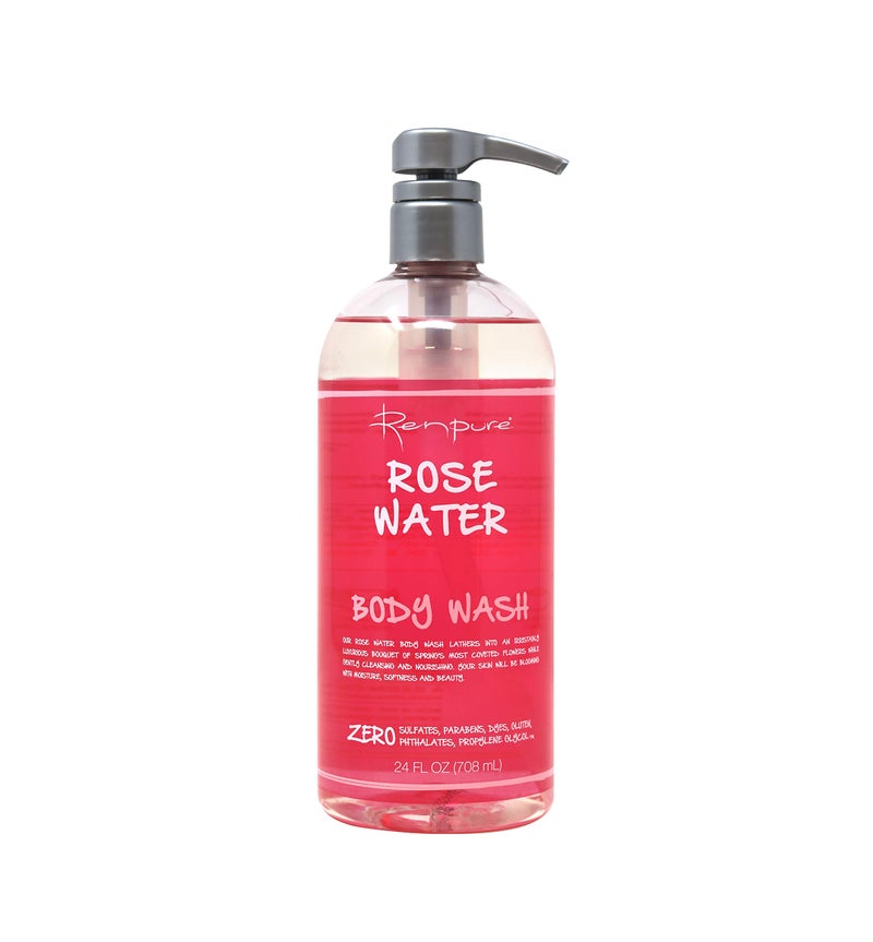 Renpure Rose Water Body Wash 24 Ounce - Image 1