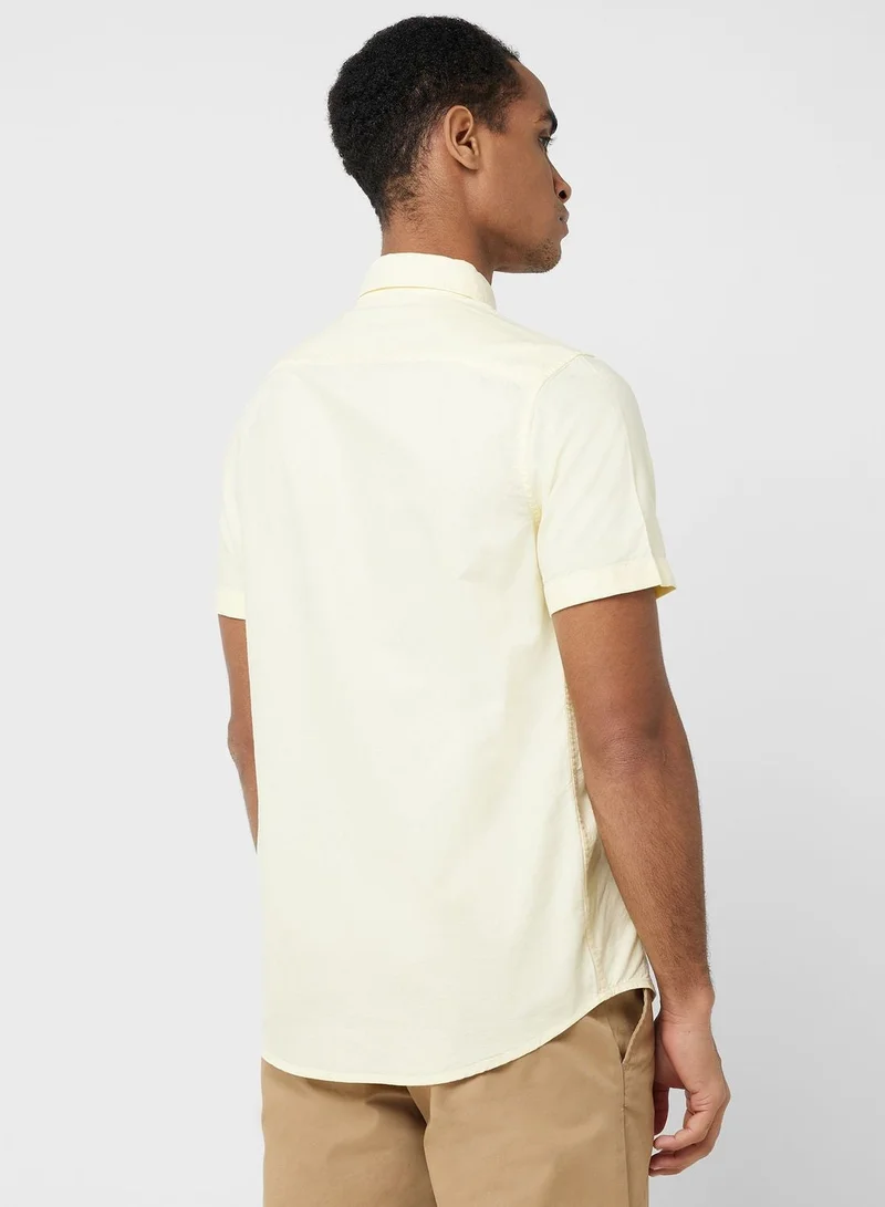 توماس سكوت قميص توماس سكوت كلاسيك قطن نقي بقصة ضيقة كاجوال