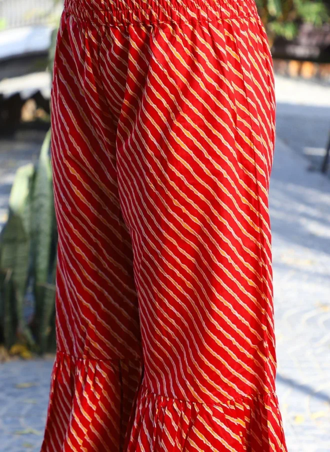 AKS  Bandhani Printed Yellow Kurta Set for Girls for Women | Best Price UAE